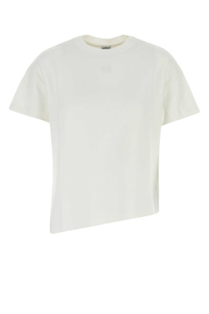 White cotton blend t-shirt White LOEWE (S540Y22X59)