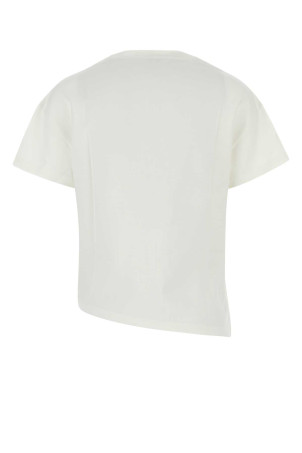 White cotton blend t-shirt White LOEWE (S540Y22X59)