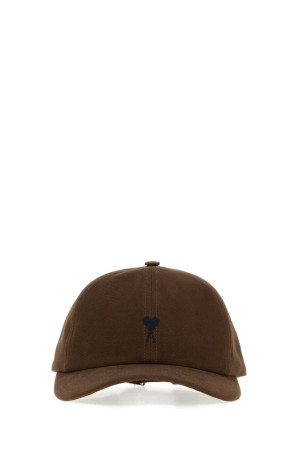 Chocolate cotton baseball cap AMI (UCP265AW0041)