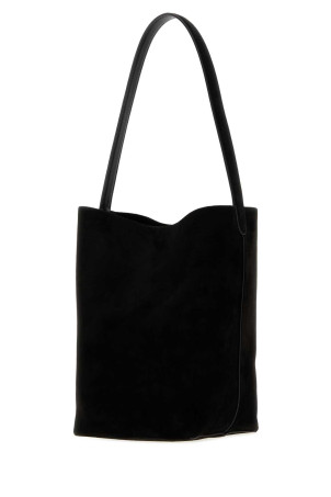 Black suede medium N/S Park bucket bag Black THE ROW (W1313ML25)