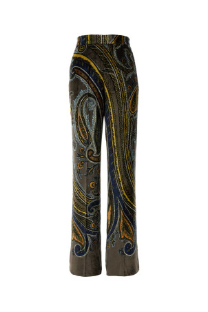 Printed velvet palazzo pant ETRO (WREA0014AK1FD)