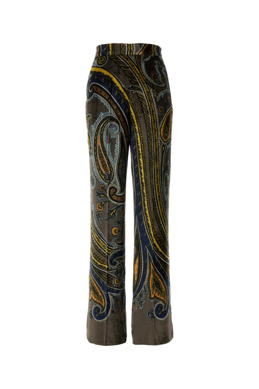 Printed velvet palazzo pant ETRO (WREA0014AK1FD)