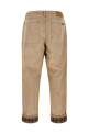 Journey Russell trousers with check lapels Beige