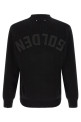Ribbed sweater with logo Black