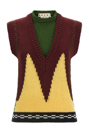 Knit vest Bordeaux