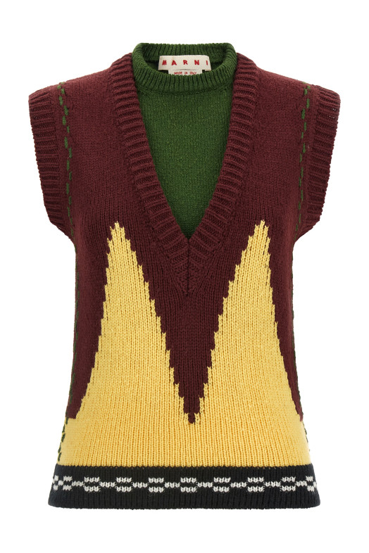 Knit vest Bordeaux