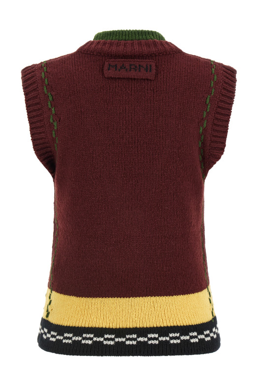 Knit vest Bordeaux