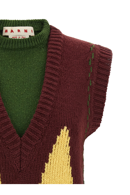 Knit vest Bordeaux