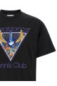 'Monde Perdu Tennis Club Icon' print T-shirt Black