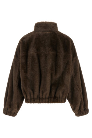 'WkdAnemone' eco-fur jacket Brown