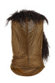 Mesh and feather top Gold