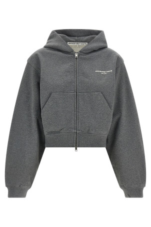 'Zip-Up Hoodie' sweatshirt Gray
