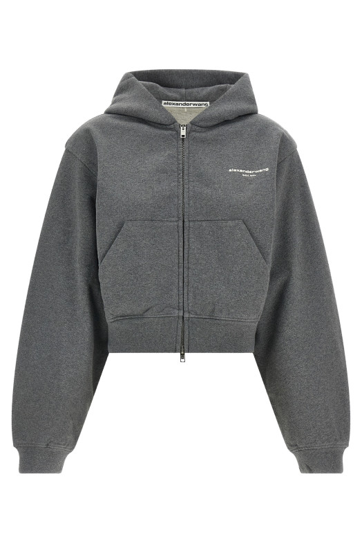 'Zip-Up Hoodie' sweatshirt Gray