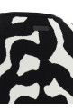 Zebra intarsia sweater Black