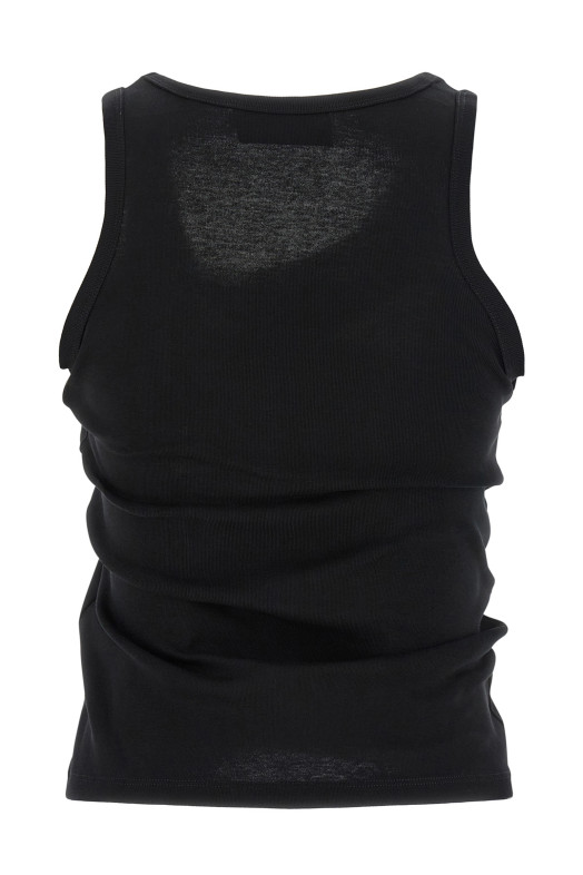 'Emoji' tank top Black