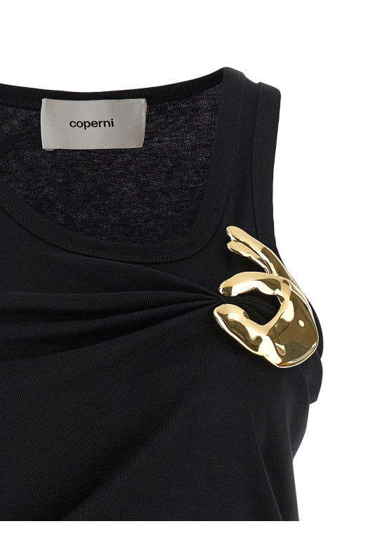 'Emoji' tank top Black
