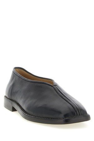 'Piped' slippers Brown