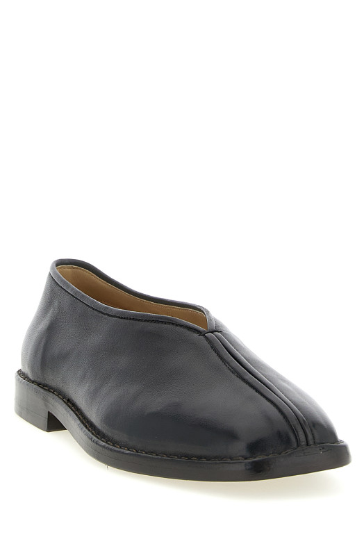 'Piped' slippers Brown