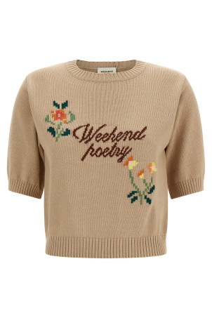 'WkdFiacre' intarsia sweater Beige