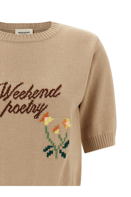 'WkdFiacre' intarsia sweater Beige