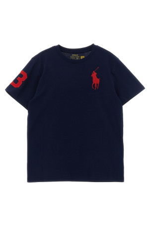 Big Pony embroidery t-shirt Blue
