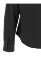 Poplin shirt with logo Black
