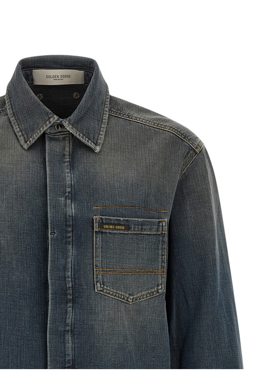 'Journey Roger' denim shirt Blue