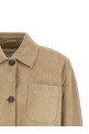 'Ghiera' Leather Jacket Beige