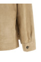 'Ghiera' Leather Jacket Beige
