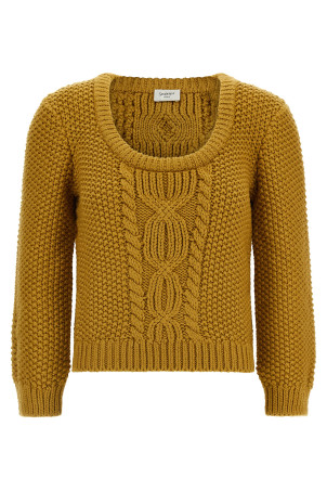 Knit with 3/4 sleeves Yellow