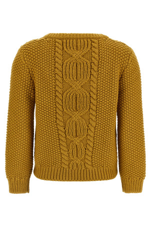 Knit with 3/4 sleeves Yellow