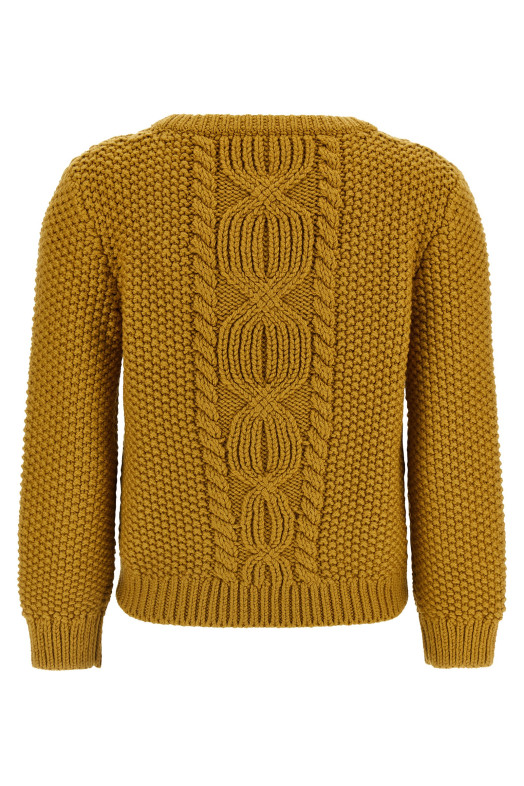 Knit with 3/4 sleeves Yellow