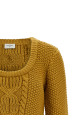 Knit with 3/4 sleeves Yellow