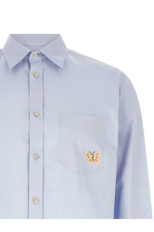 Valentino Garavani Oxford 'Butterfly' shirt BLUE