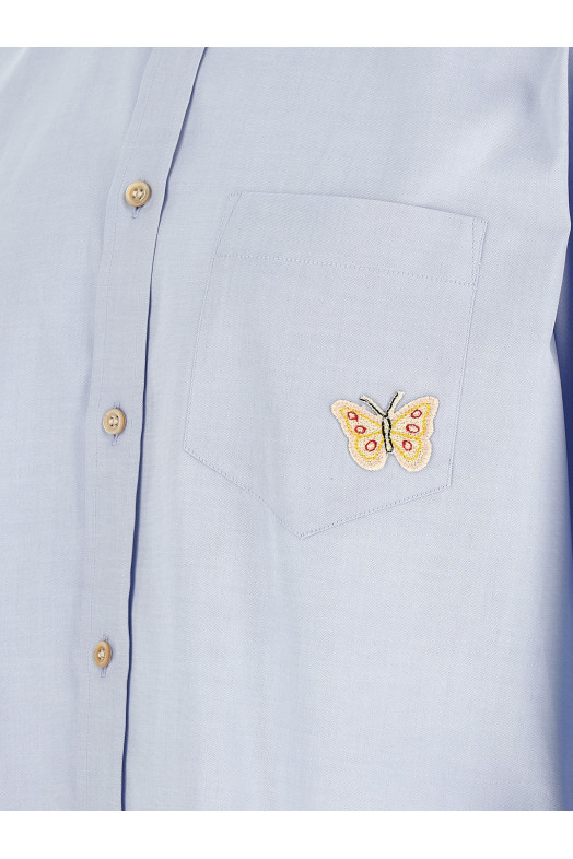 Valentino Garavani Oxford 'Butterfly' shirt BLUE