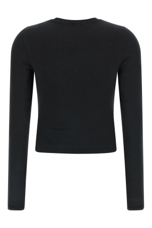 'LS Tee W/Logo print' T-shirt Black