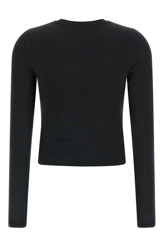 'LS Tee W/Logo print' T-shirt Black