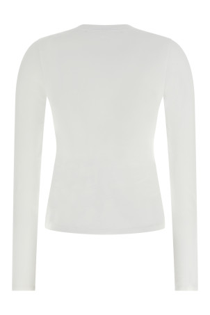 'LS Tee W/Logo print' T-shirt White