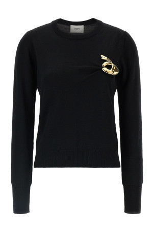 'Emoji' pin sweater Black
