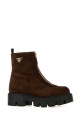 Brown suede ankle boots PRADA (1T328OF050054)