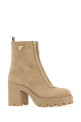 Beige suede ankle boots PRADA (1T620OF085054)