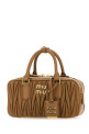 Caramel leather Arcadie handbag MIU MIU (5BB142VOONAN88)
