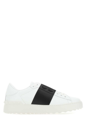 White leather Open sneakers with black band VALENTINO GARAVANI (6Y2S0830BLU)