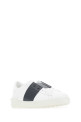 Navy blue leather Open sneakers with black band VALENTINO GARAVANI (6Y2S0830BLU)