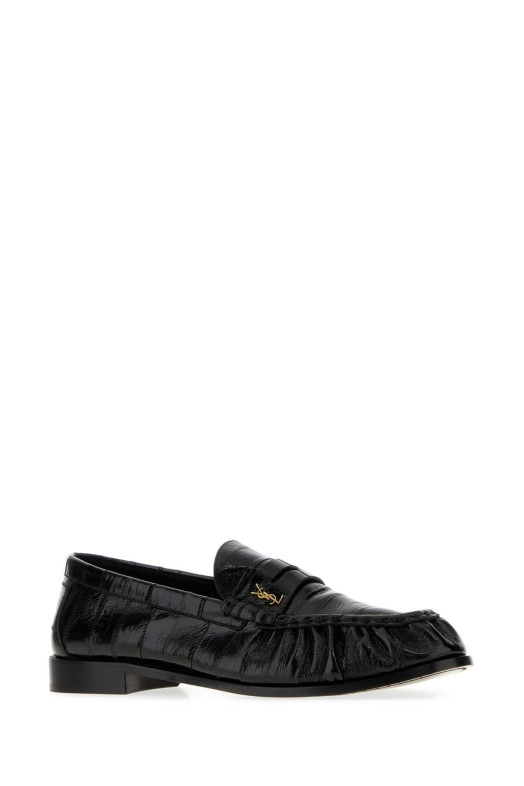 Black leather Le Loafers loafers Black SAINT LAURENT (8459990WXAK)