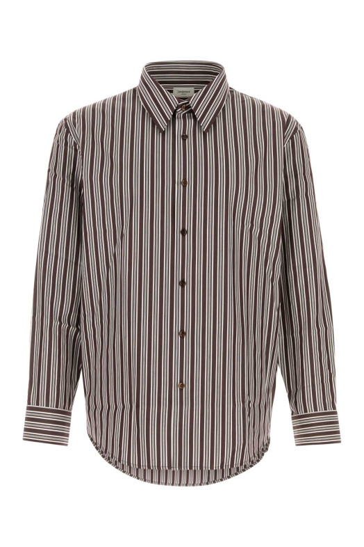 Embroidered poplin shirt SAINT LAURENT (867719Y2O10)