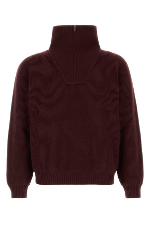 Burgundy wool sweater SAINT LAURENT (873709Y77LS)