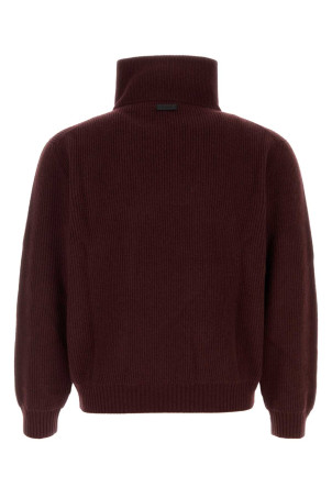 Burgundy wool sweater SAINT LAURENT (873709Y77LS)