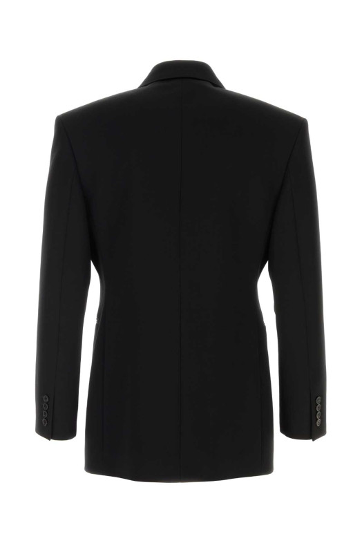 VESTE CROISE'E GRAIN DE POUDRE Black SAINT LAURENT (876201Y7E63)