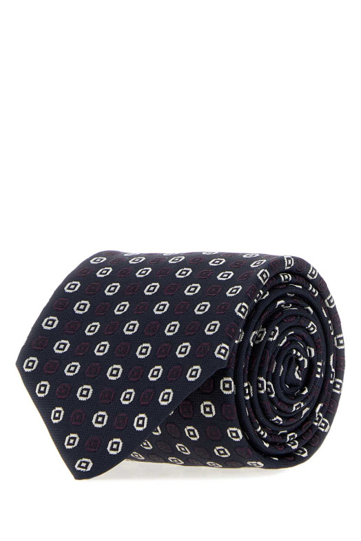 Embroidered jacquard tie SAINT LAURENT (A0013L3Y009)